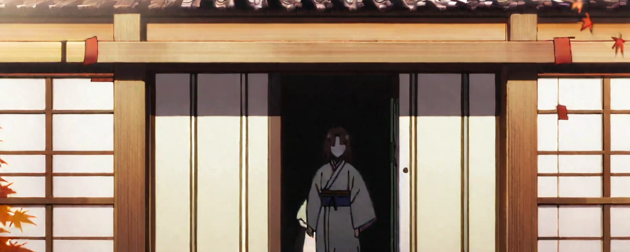 Illustrated folktale banner for Kage-onna