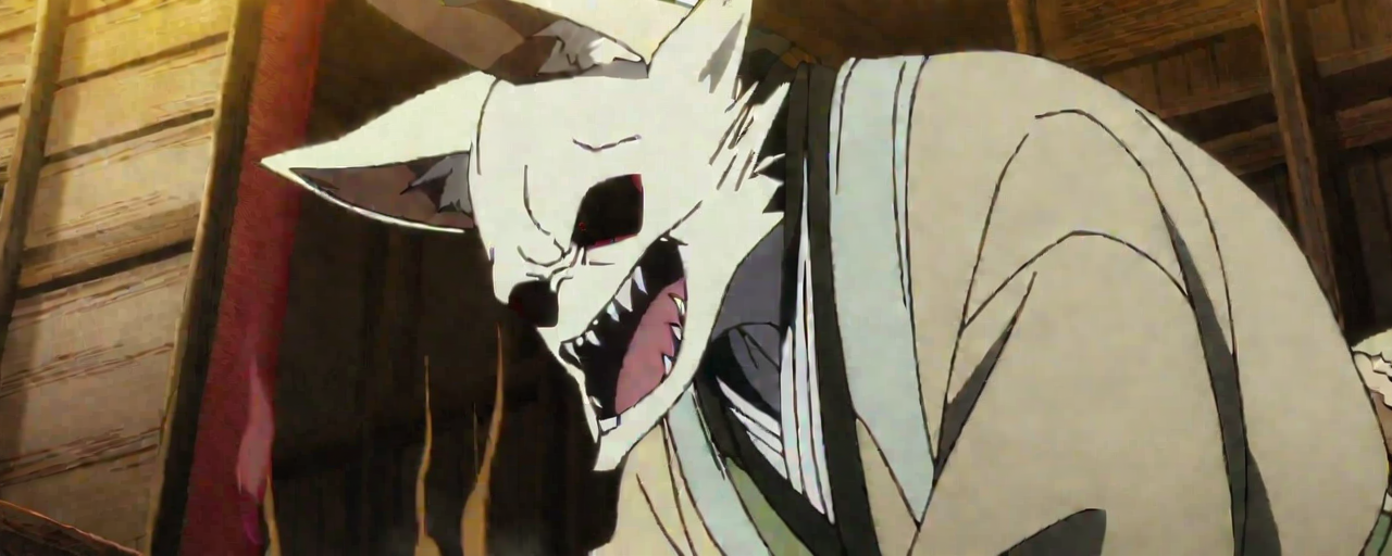 Illustrated folktale banner for Tōtetsu